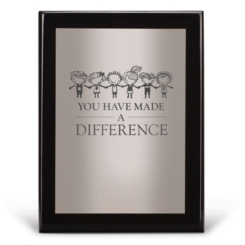 Black Piano-Finish Plaque