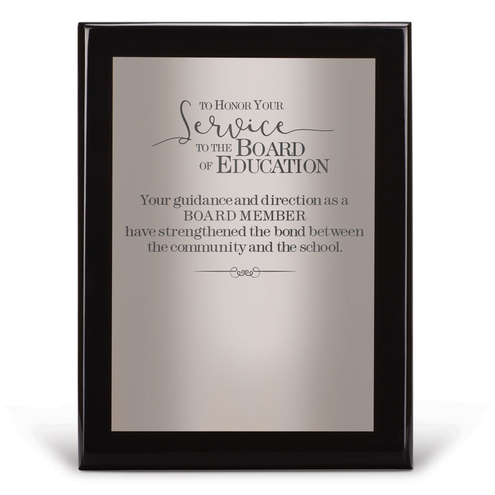 Black Piano-Finish Plaque