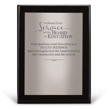 Black Piano-Finish Plaque