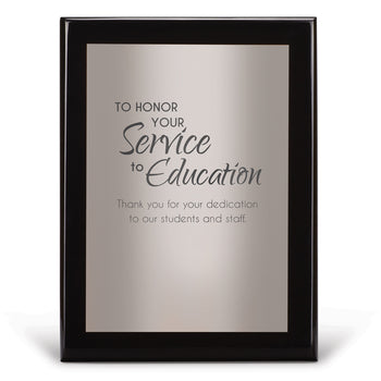 Black Piano-Finish Plaque