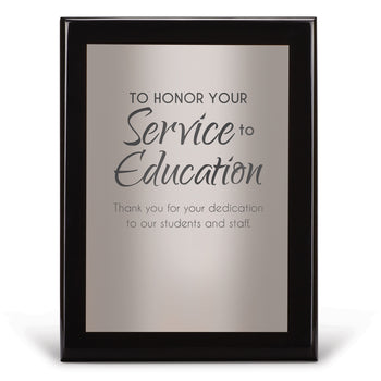 Black Piano-Finish Plaque