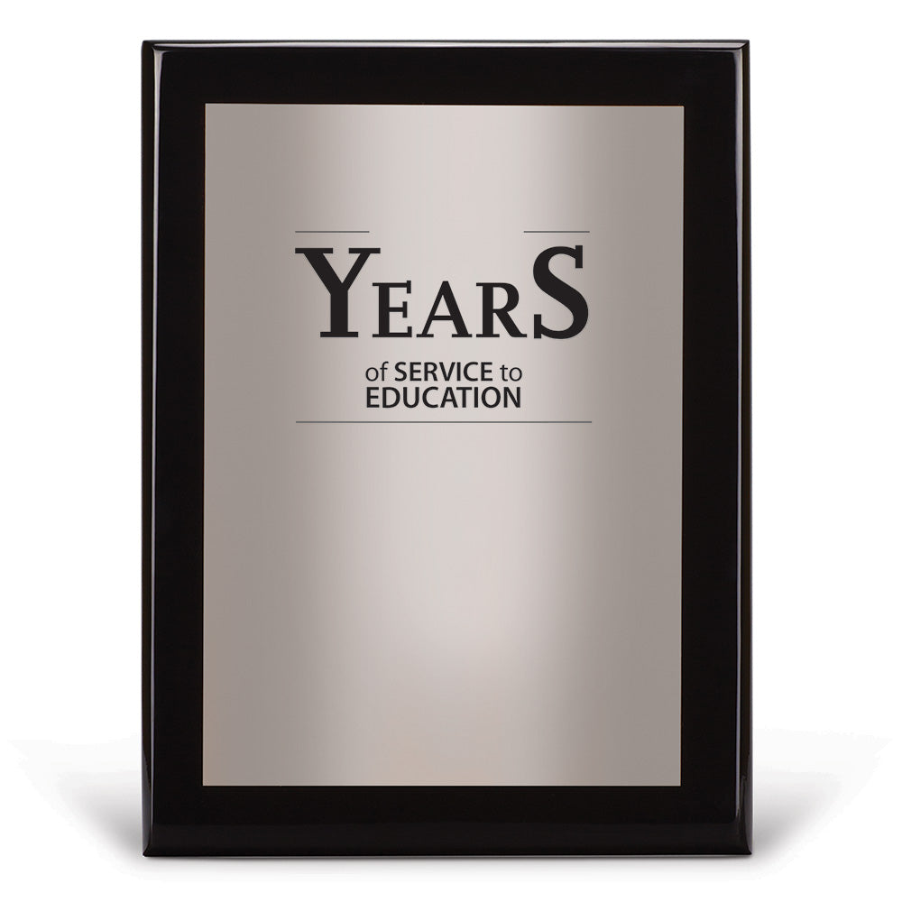 Black Piano-Finish Plaque