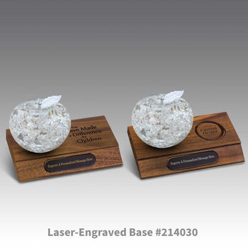 Handblown Fine Silver Apple