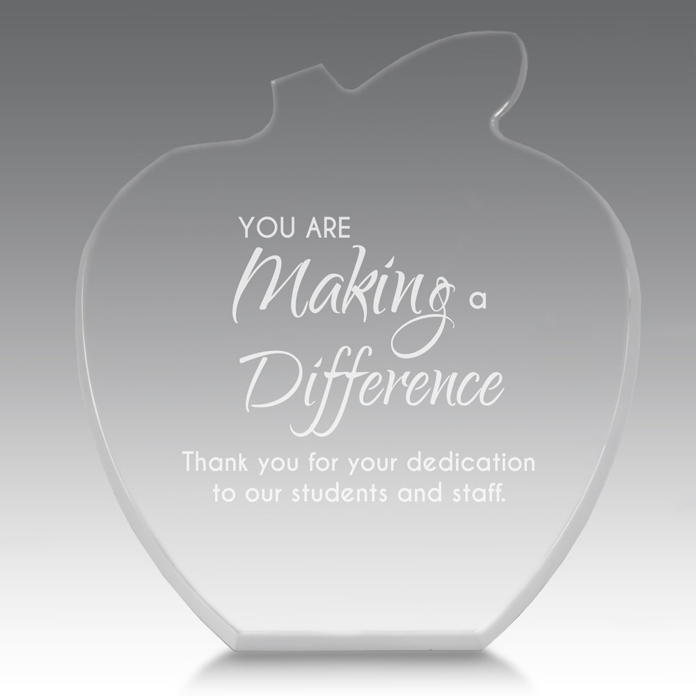 Acrylic Apple Award