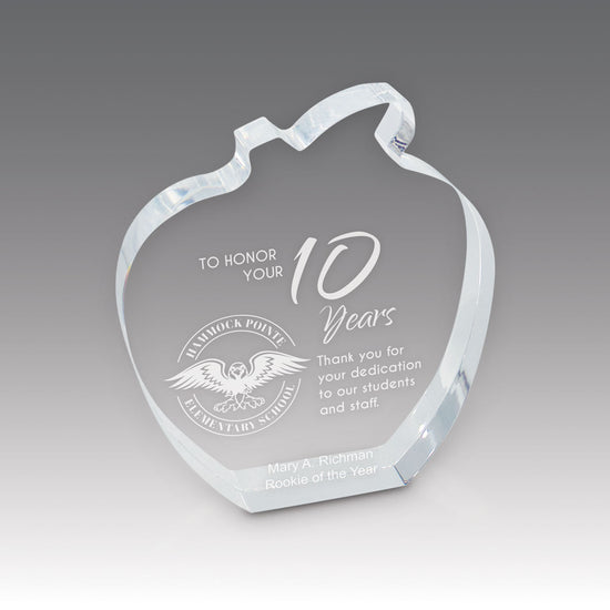 Acrylic Apple Award