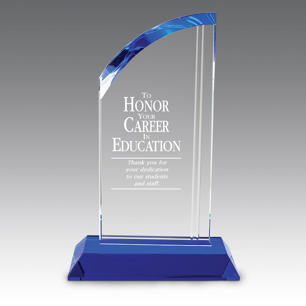 Optic Crystal Arch Base Award