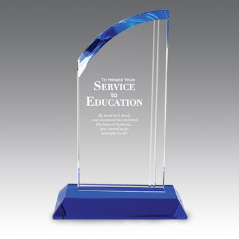 Optic Crystal Arch Base Award