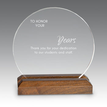 Circle Acrylic Base Award