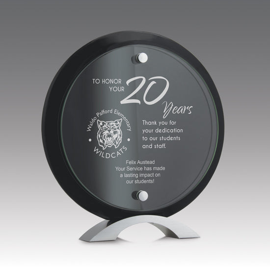 Floating Glass Circle of Excellence