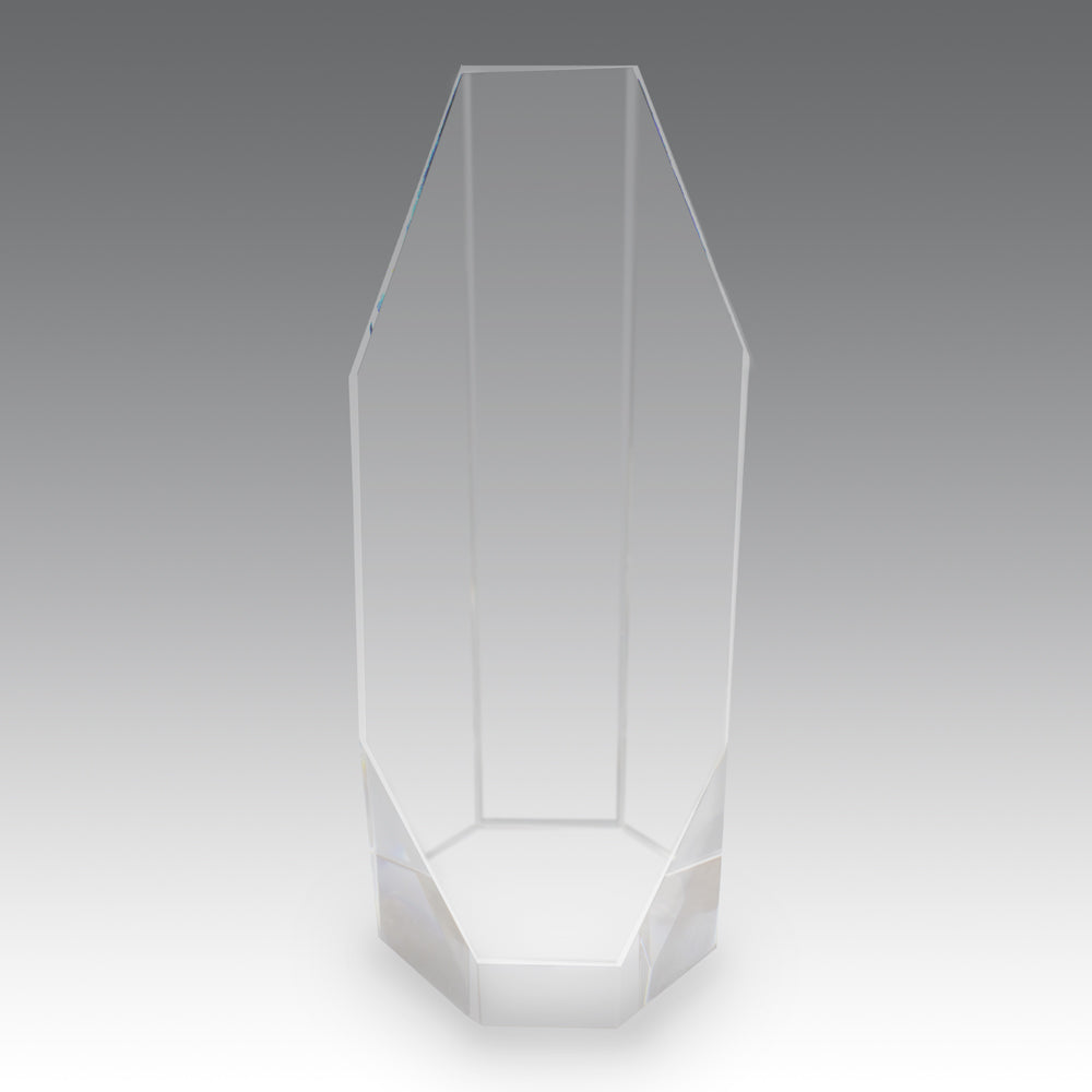 Beveled Optic Crystal Octagon Tower