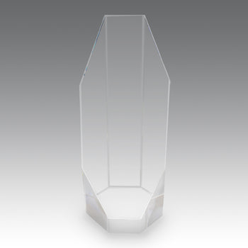 Beveled Optic Crystal Octagon Tower