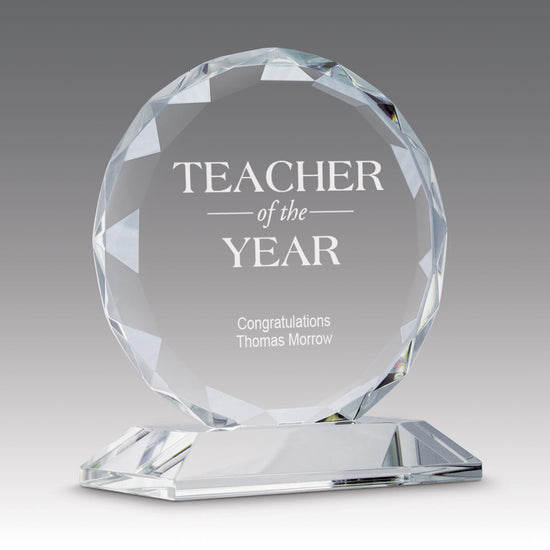 Faceted Optic Crystal Base Award