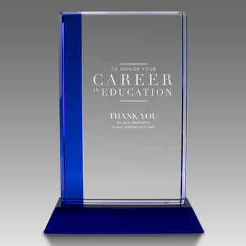 Optic Crystal Colored Edge Award