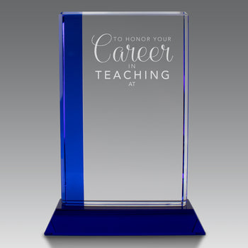 Optic Crystal Colored Edge Award