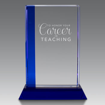 Optic Crystal Colored Edge Award