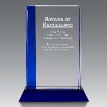 Optic Crystal Colored Edge Award