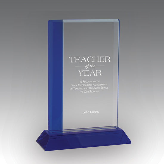 Optic Crystal Colored Edge Award