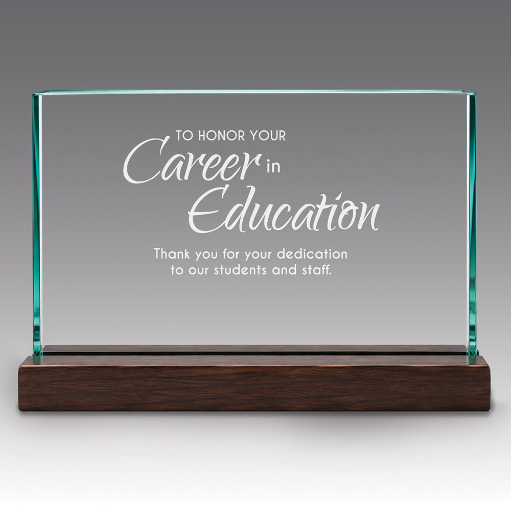 Premium Jade Horizontal Base Award