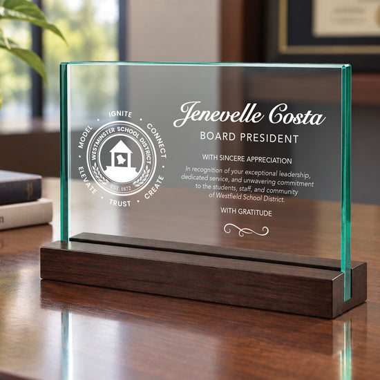 Premium Jade Horizontal Base Award