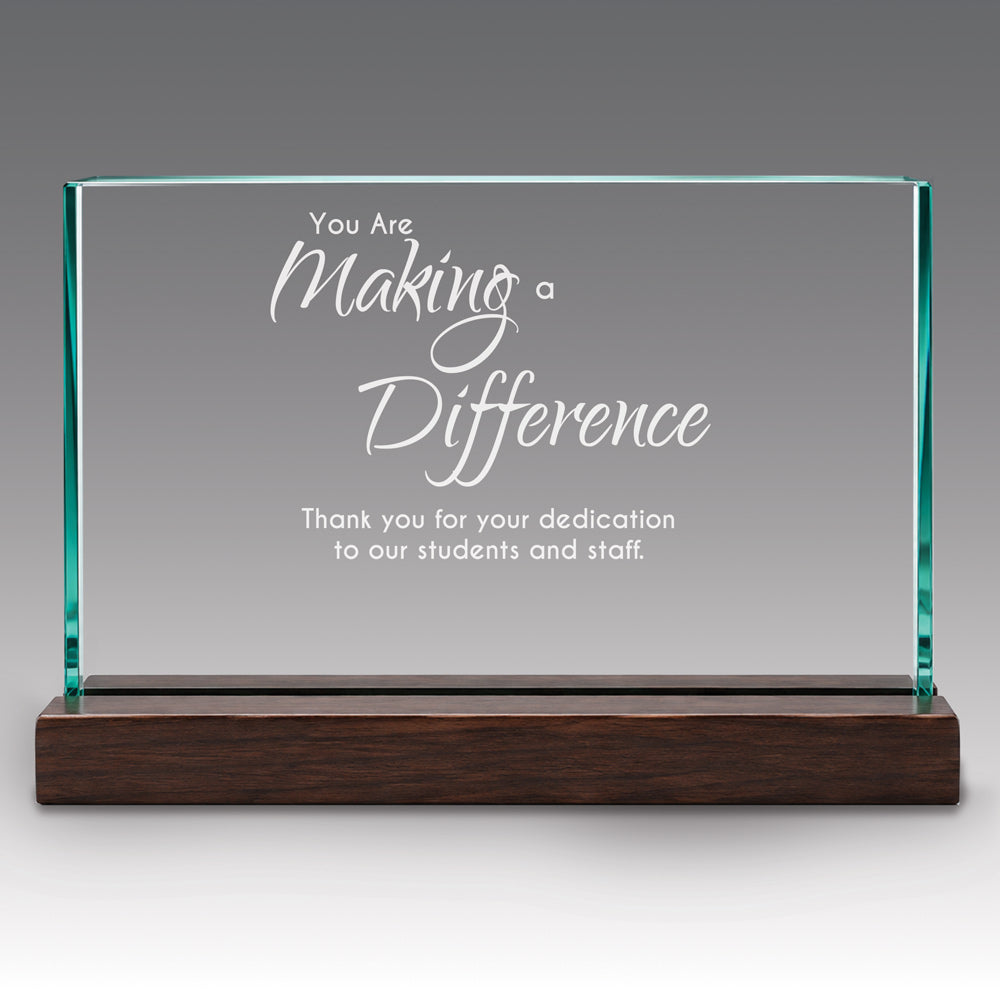 Premium Jade Horizontal Base Award