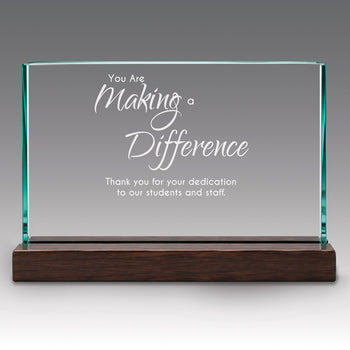 Premium Jade Horizontal Base Award