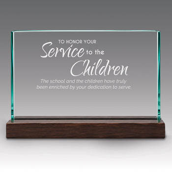 Premium Jade Horizontal Base Award