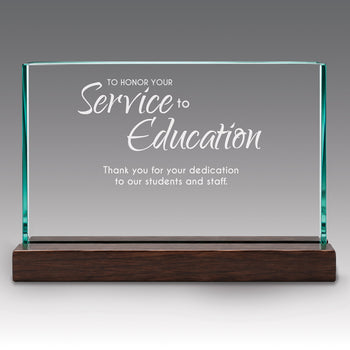 Premium Jade Horizontal Base Award