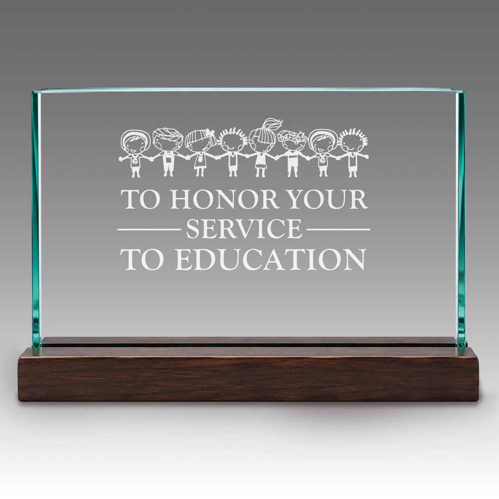 Premium Jade Horizontal Base Award