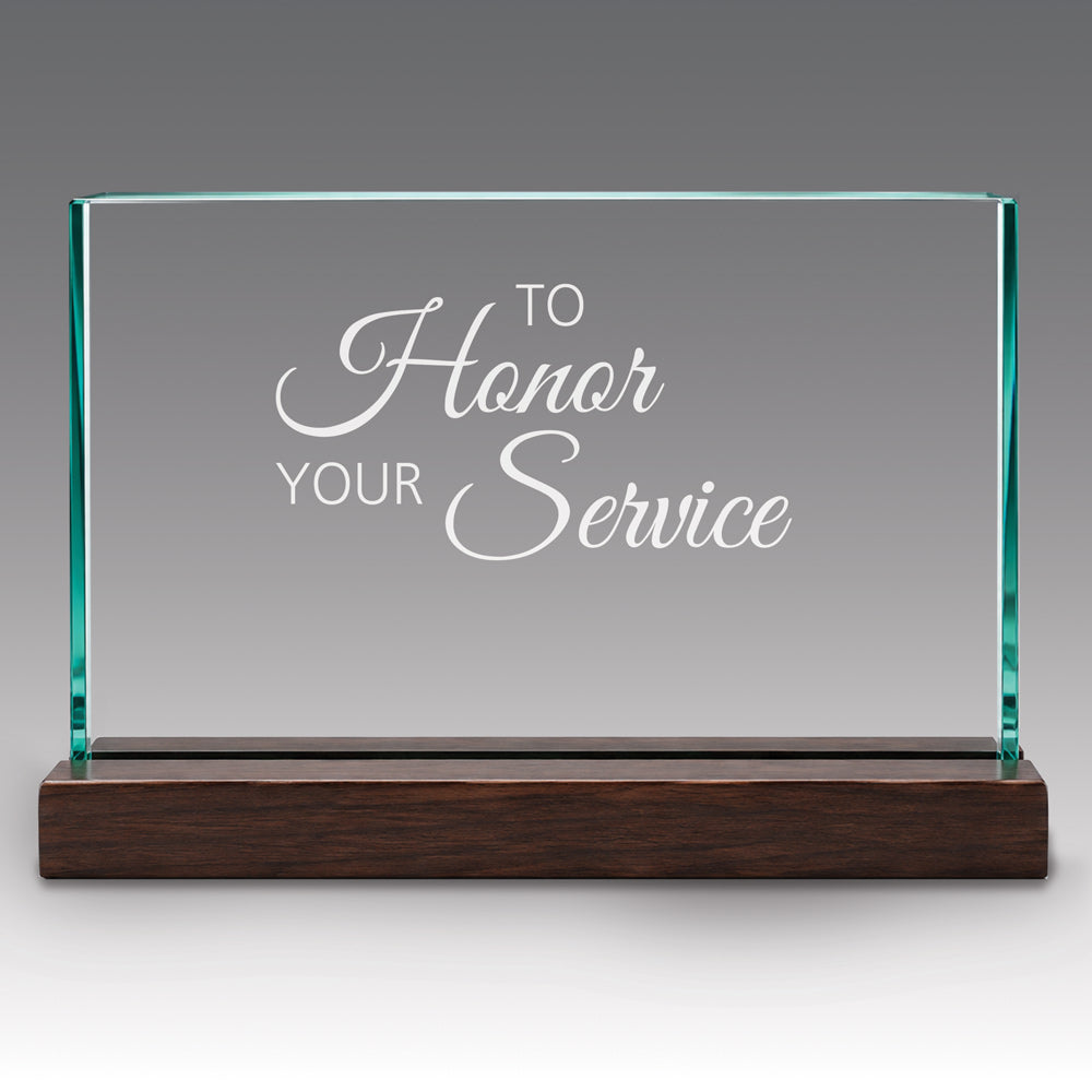 Premium Jade Horizontal Base Award