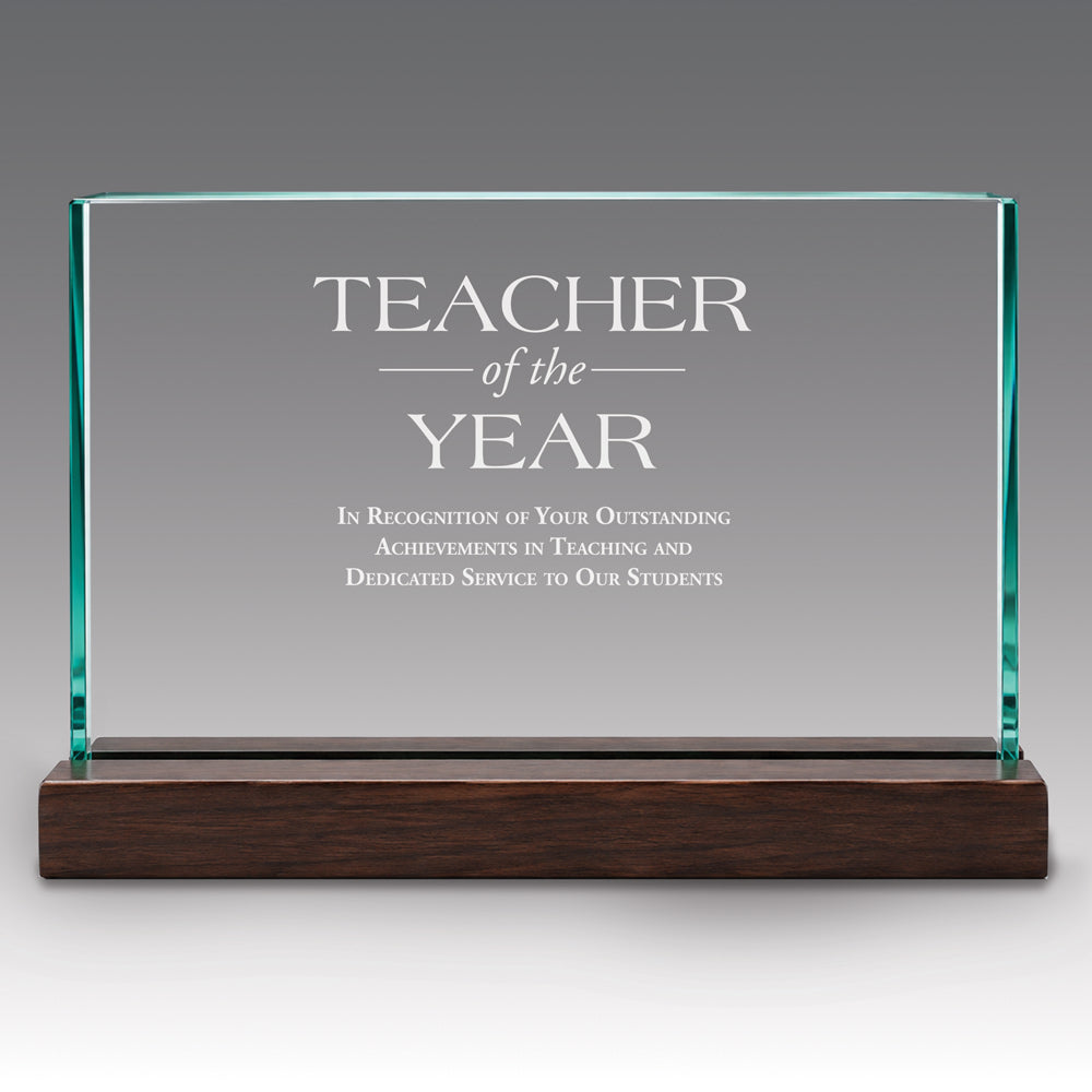 Premium Jade Horizontal Base Award