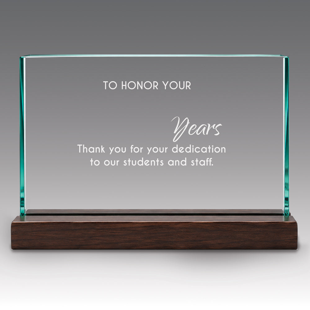 Premium Jade Horizontal Base Award