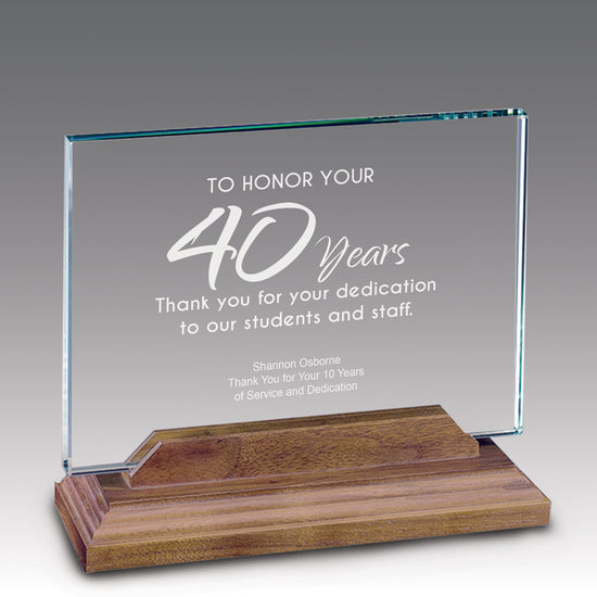 Premium Jade Horizontal Base Award