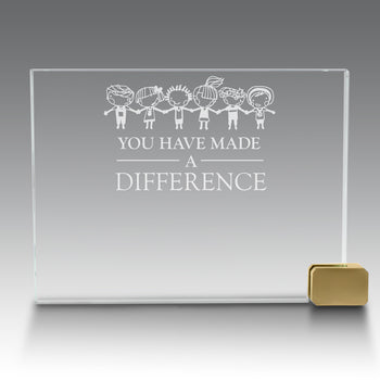 Achievement Award w/ Metal Rectangle Holder