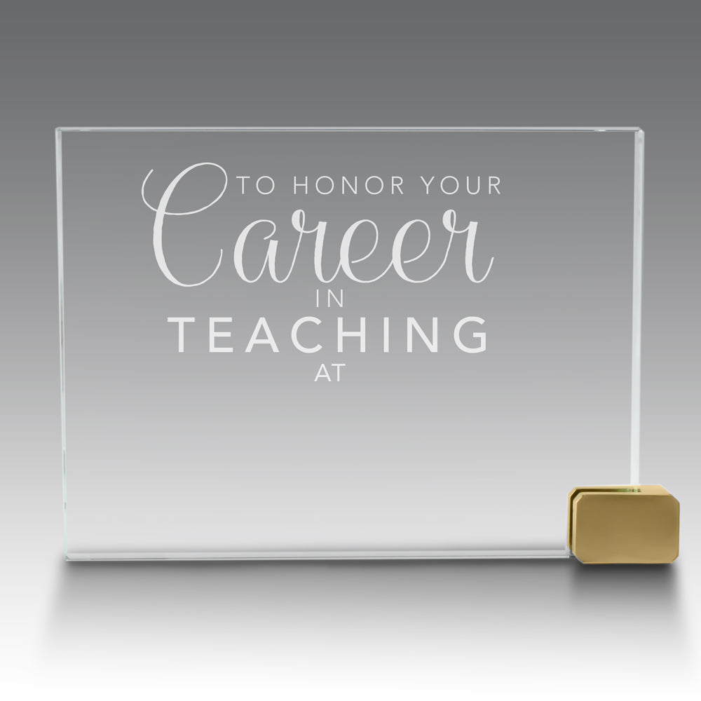 Achievement Award w/ Metal Rectangle Holder