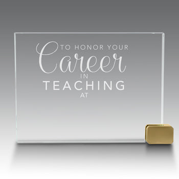 Achievement Award w/ Metal Rectangle Holder