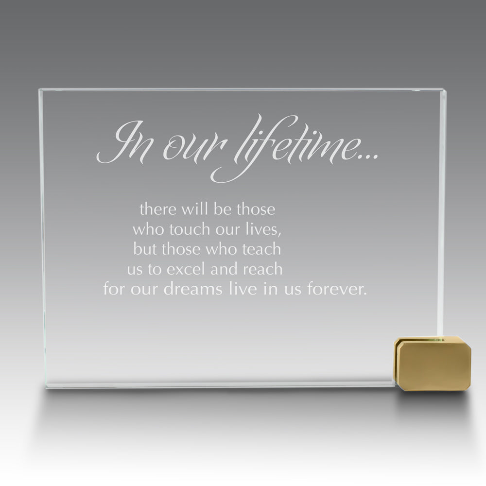 Achievement Award w/ Metal Rectangle Holder