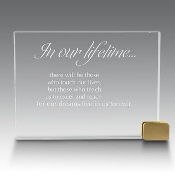 Achievement Award w/ Metal Rectangle Holder
