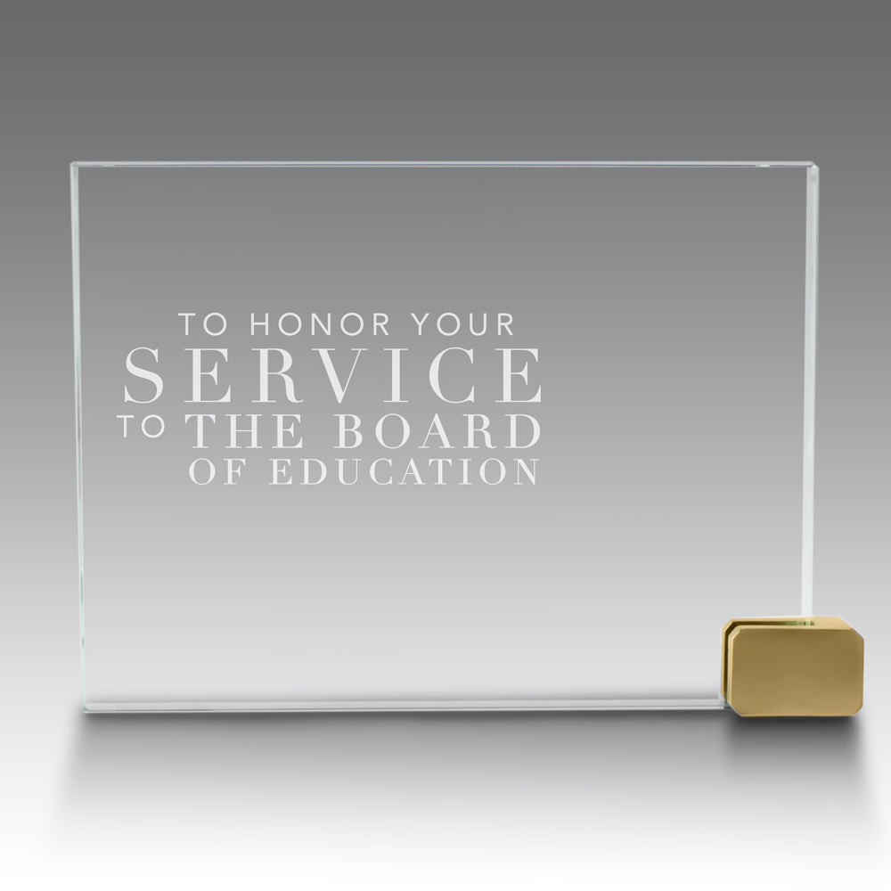 Achievement Award w/ Metal Rectangle Holder