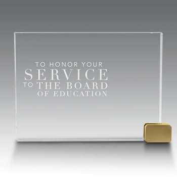 Achievement Award w/ Metal Rectangle Holder