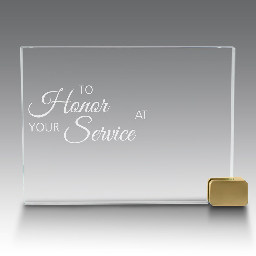 Achievement Award w/ Metal Rectangle Holder