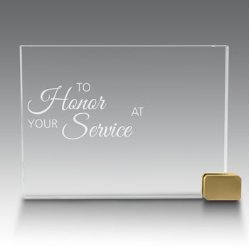 Achievement Award w/ Metal Rectangle Holder