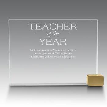 Achievement Award w/ Metal Rectangle Holder