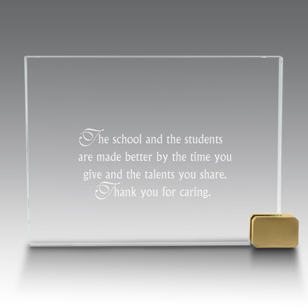 Achievement Award w/ Metal Rectangle Holder
