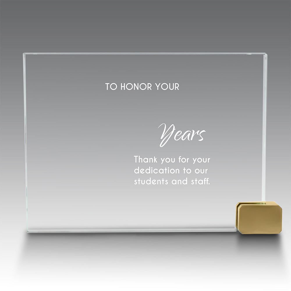 Achievement Award w/ Metal Rectangle Holder