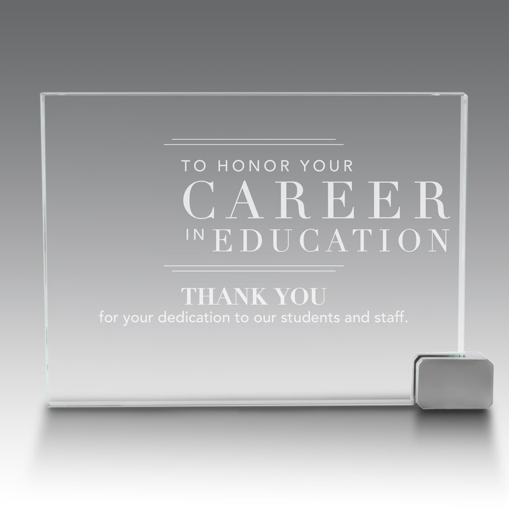 Achievement Award w/ Metal Rectangle Holder