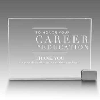 Achievement Award w/ Metal Rectangle Holder