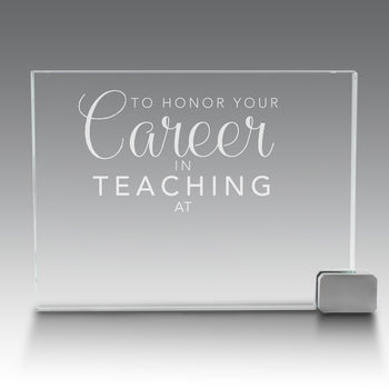 Achievement Award w/ Metal Rectangle Holder