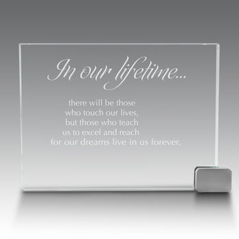 Achievement Award w/ Metal Rectangle Holder