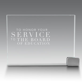 Achievement Award w/ Metal Rectangle Holder