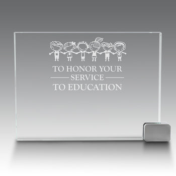 Achievement Award w/ Metal Rectangle Holder